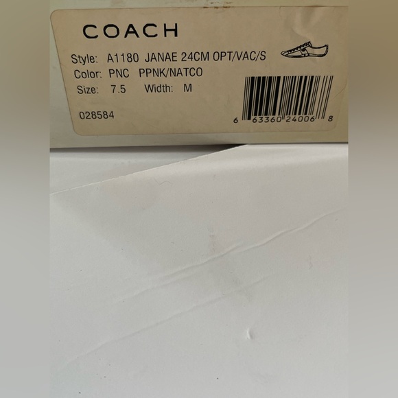 Coach Pink and Tan Janae Women's Sneakers Y2K 7.5 - Picture 5 of 6